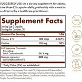 Solgar Cúrcuma  - 90 Cápsulas Liquidas - Tabla Nutricional - Haz Tu Pedido