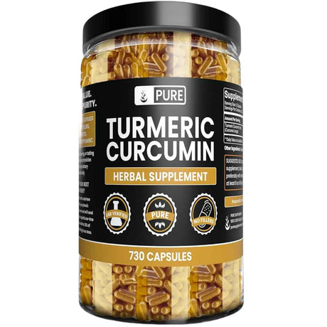 Pure Original Ingredients Cúrcuma Curcumina - 730  Cápsulas - Haz Tu Pedido