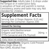RejuveNaturals Aceite de Orégano - 30  ml - Tabla Nutricional - Haz Tu Pedido
