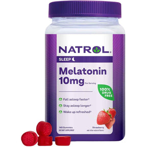 Melatonina 10 mg - Fresa - 140 Gomitas - Haz Tu Pedido