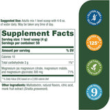 MegaFood Magnesio Para Relajación Y Calma - Sabor Mora - 200 g - Tabla Nutricional - Haz Tu Pedido