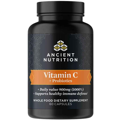 Ancient Nutrition Vitamina C con Probióticos - 60 Cápsulas - Haz Tu Pedido