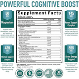 Purely Optimal  Potenciador Cerebral Nootrópico - 60  Cápsulas - Tabla Nutricional - Haz Tu Pedido