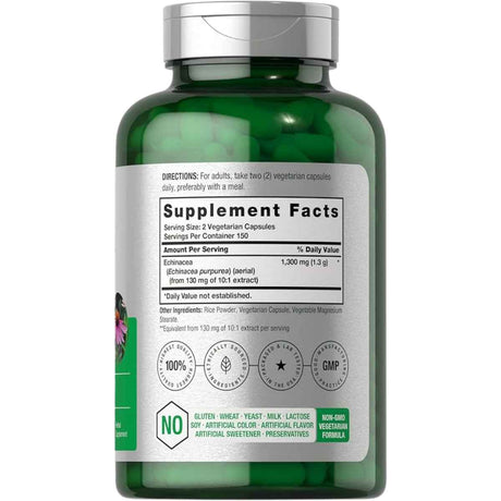 Horbäach Equinácea  1300 mg - 300 Cápsulas Vegetarianas - Haz Tu Pedido