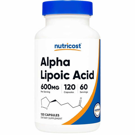 Nutricost Ácido Alfa Lipoico 600 mg - 120 Cápsulas - Haz Tu Pedido