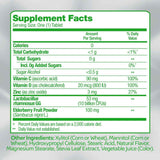 Culturelle Probiótico Defensa Inmunológica - Sabor Bayas - 28 Masticables - Tabla Nutricional - Haz Tu Pedido