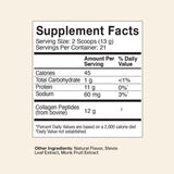 Great Lakes Gelatin Colágeno - 284 g - Tabla Nutricional - Haz Tu Pedido
