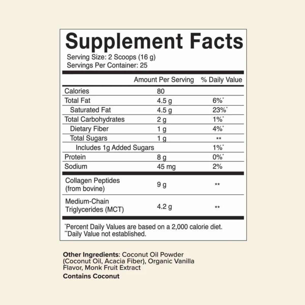 Great Lakes Wellness Keto Boost Péptidos de Colágeno Avanzados - Sabor Vainilla - 400 g - Tabla Nutricional - Haz Tu Pedido