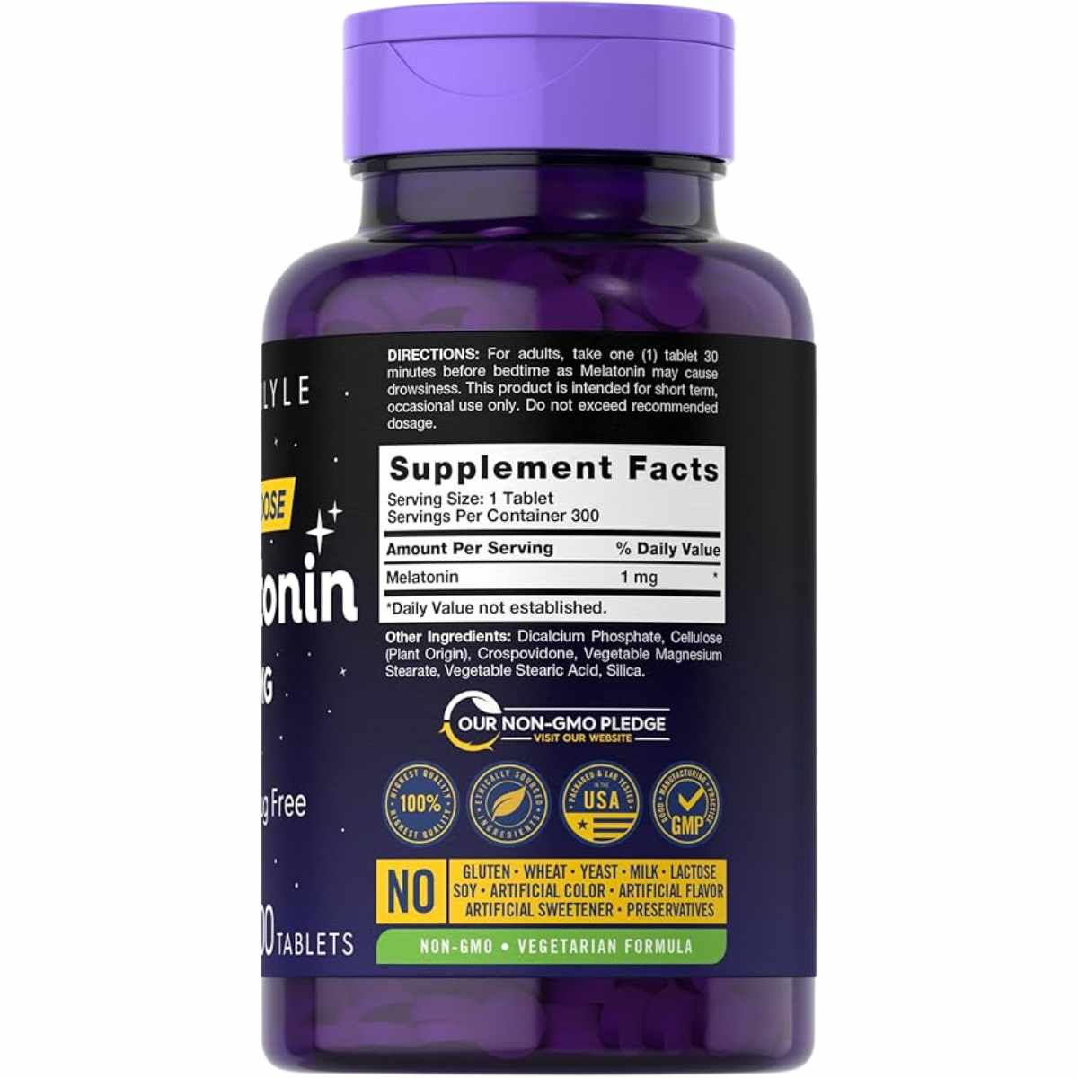 Melatonina - 1 mg - 300 Tabletas