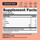 Perfect Keto MCT Oil Powder - 30 Servicios - Tabla Nutricional - Haz Tu Pedido