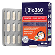 Bio360 Probiótico de Apoyo Cognitivo para la Salud Cerebral 30 Mil Millones - 30 Cápsulas Vegetarianas - Haz Tu Pedido