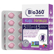 Bio360 Suplemento Probiótico Infantil para el Soporte Diario del Sistema Digestivo 5 Mil Millones CFU - Sabor Mezcla de Bayas - 30 Tabletas Masticable - Haz Tu Pedido