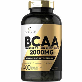 Carlyle  BCAA Aminoácidos  2000 mg - 400 Cápsulas de Liberación Rápida - Haz Tu Pedido