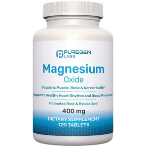 Puregen Labs Óxido de Magnesio 400 mg - 120 Tabletas - Haz Tu Pedido