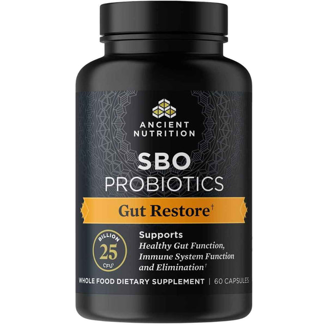 Ancient Nutrition Probióticos SBO Restauración Intestinal - 60 Cápsulas - Haz Tu Pedido
