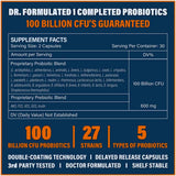Anven Health Probióticos para Mujeres y Hombres 100 Mil Millones CFU - 60 Cápsulas Recubiertas - Tabla Nutricional - Haz Tu Pedido