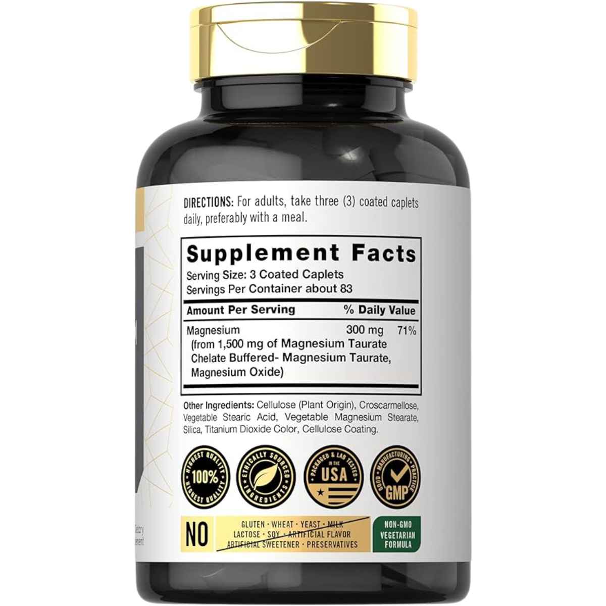 Carlyle Taurato de Magnesio 1500 mg - 250 Comprimidos Recubiertos - Haz Tu Pedido