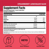 Perfect Keto Cetonas Exógenas - Sabor Limonada de fresa - 235 g - Tabla Nutricional - Haz Tu Pedido