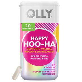 OLLY Happy Hoo-Ha Probiotico 10 Mil Millones CFU - 25 Cápsulas - Haz Tu Pedido