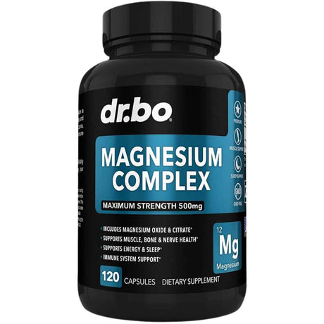 Dr.bo Complejo De Magnesio  500 mg - 120  Cápsulas - Haz Tu Pedido