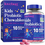 Lovebug Probiotics Probiótico Para Niños 10 Mil Millones CFU - 60  Tabletas Masticable - Haz Tu Pedido