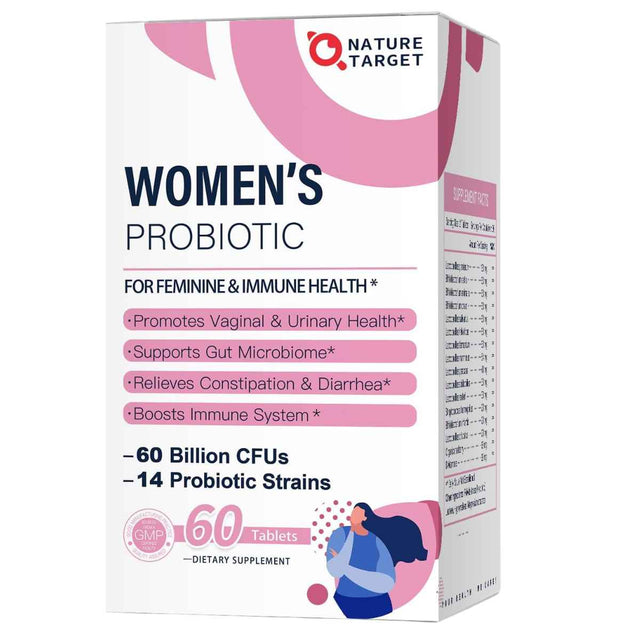 Nature Target Probióticos para Mujeres 60 Mil Millones CFU - 60 Tabletas - Haz Tu Pedido