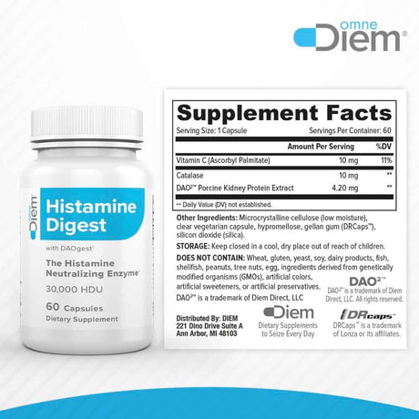 Omne Diem Histamine Digest with DAOgest - Haz Tu Pedido