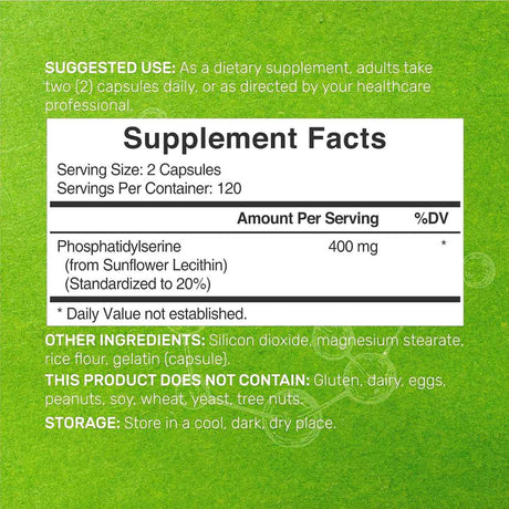 Deal Supplement Fosfatidilserina 400 mg - 240 Cápsulas- Haz Tu Pedido