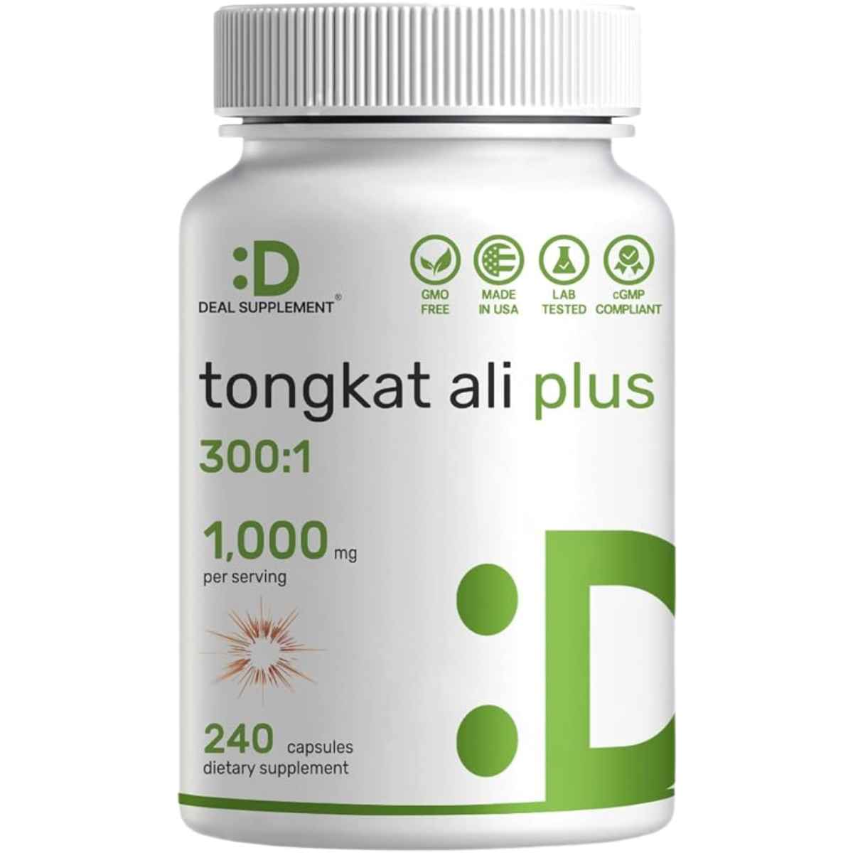Deal Supplement Tongkat Ali 1100 mg - 240 Cápsulas - Haz Tu Pedido