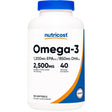 Nutricost - Omega-3 (1200 mg EPA / 850 mg DHA - 120 Cápsulas Blandas)