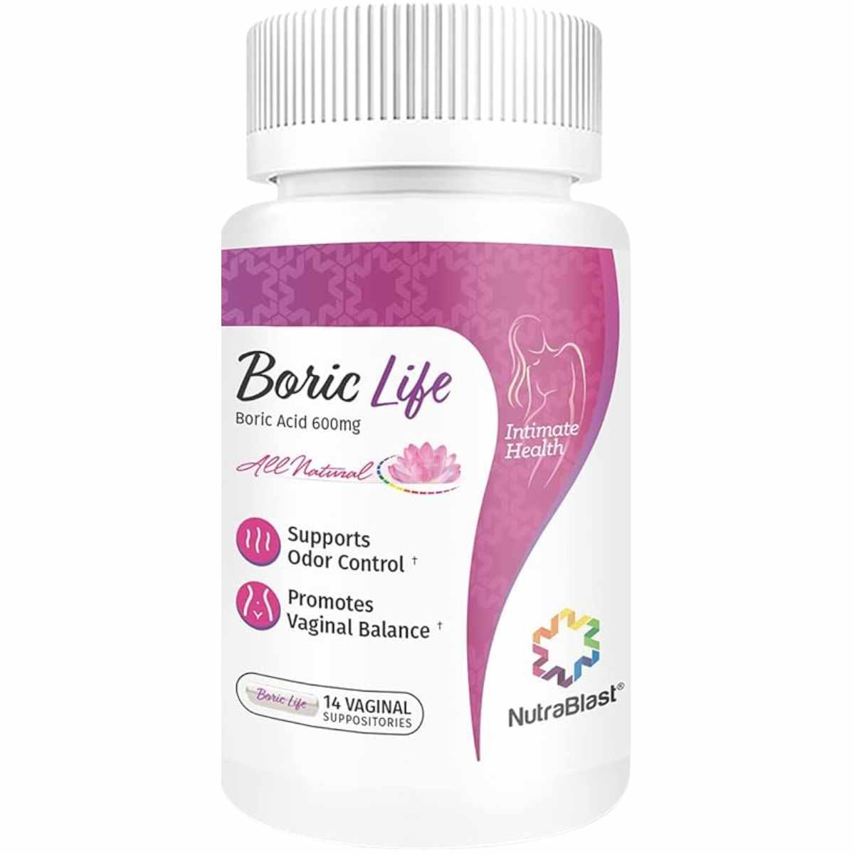 NutraBlast  Ácido Bórico - 14 Supositorios Vaginales -  - Haz Tu Pedido