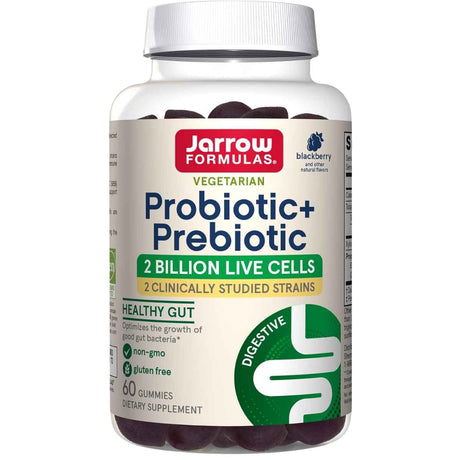Jarrow Formulas Probiótico con Prebiótico - Sabor Mora - 60 Gomitas - Haz Tu Pedido