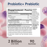 Jarrow Formulas Probiótico con Prebiótico - Sabor Mora - 90 Gomitas - Tabla Nutricional - Haz Tu Pedido