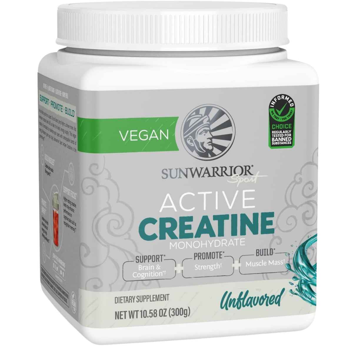 Sunwarrior Creatina Activa - Sabor Sin Sabor - 300 g - Haz Tu Pedido