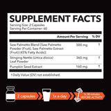 Havasu Nutrition - Saw Palmetto 3X Formula con Ortiga y Calabaza (500 mg - 120 Cápsulas)