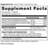 Ancient Nutrition Probióticos SBO Inmunidad Diaria - 30 Cápsulas - Tabla Nutricional - Haz Tu Pedido