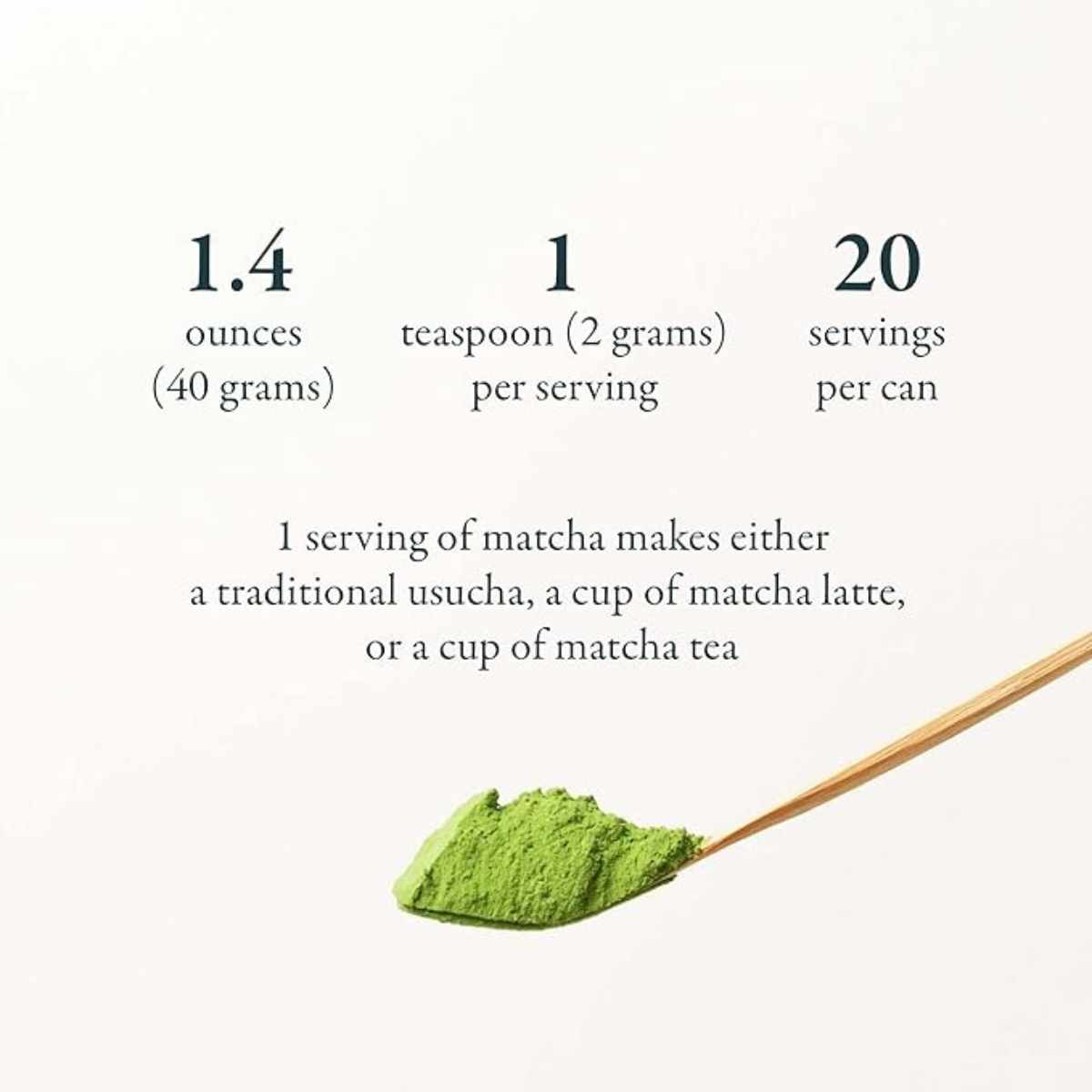 Naoki Matcha Té Verde en Polvo - 50 g - Tabla Nutricional - Haz Tu Pedido