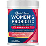 Doctor's Recipes Probiótico Ultra Potente para Mujeres 200 Mil Millones CFU - 30 Cápsulas Vegetales - Haz Tu Pedido