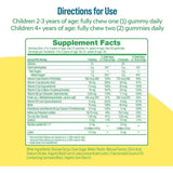 Culturelle Multivitamínico Infantil Con Probióticos - Sabor Mezcla de Bayas - 60  Gomitas - Tabla Nutricional - Haz Tu Pedido