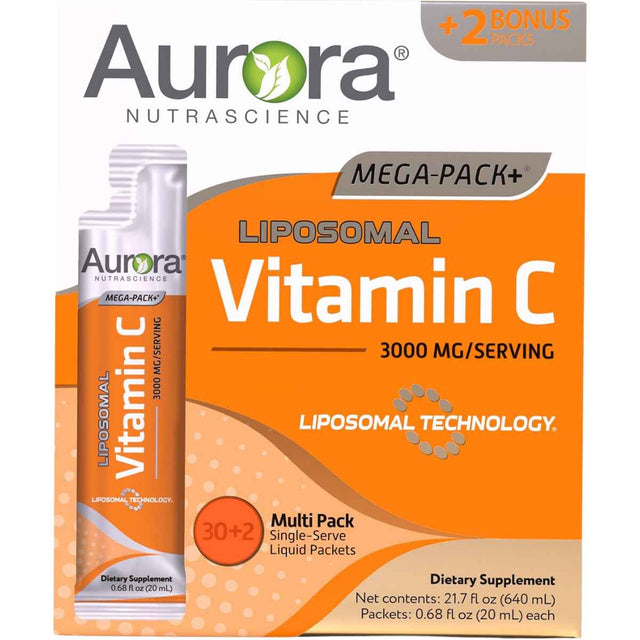 Aurora Nutrascience Vitamina C 3000 mg - Sabor Frutas - 640 ml - Haz Tu Pedido