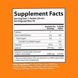 Aurora Nutrascience Vitamina C 3000 mg - Sabor Frutas - 640 ml - Tabla Nutricional - Haz Tu Pedido
