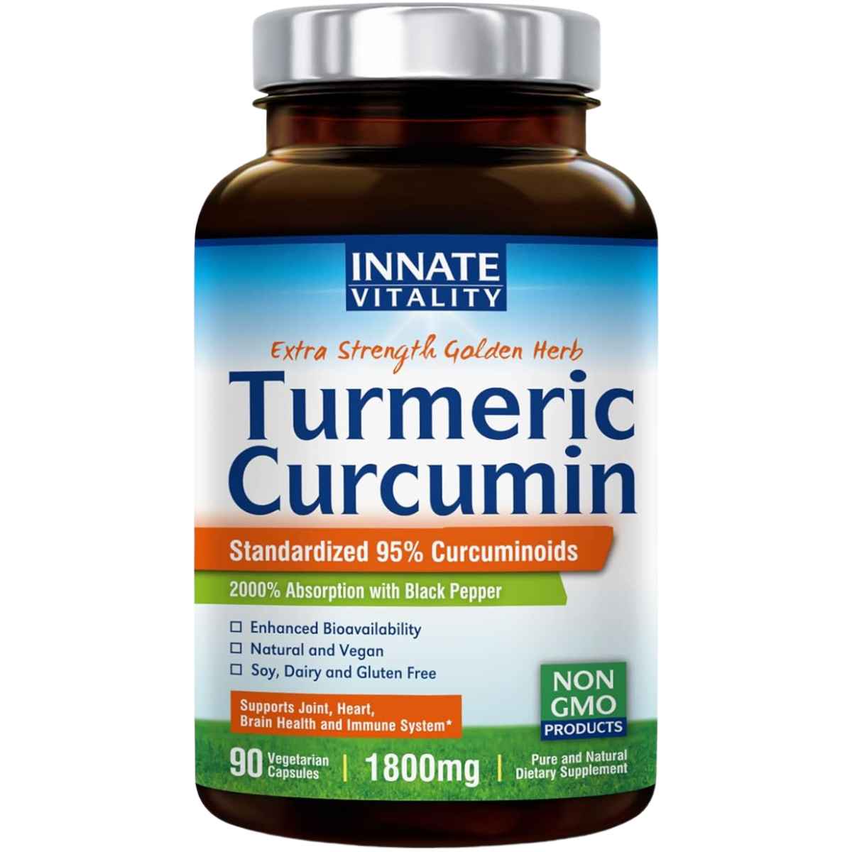 Innate Vitality Curcumina De Cúrcuma 1800 mg - 90 Cápsulas Vegetarianas