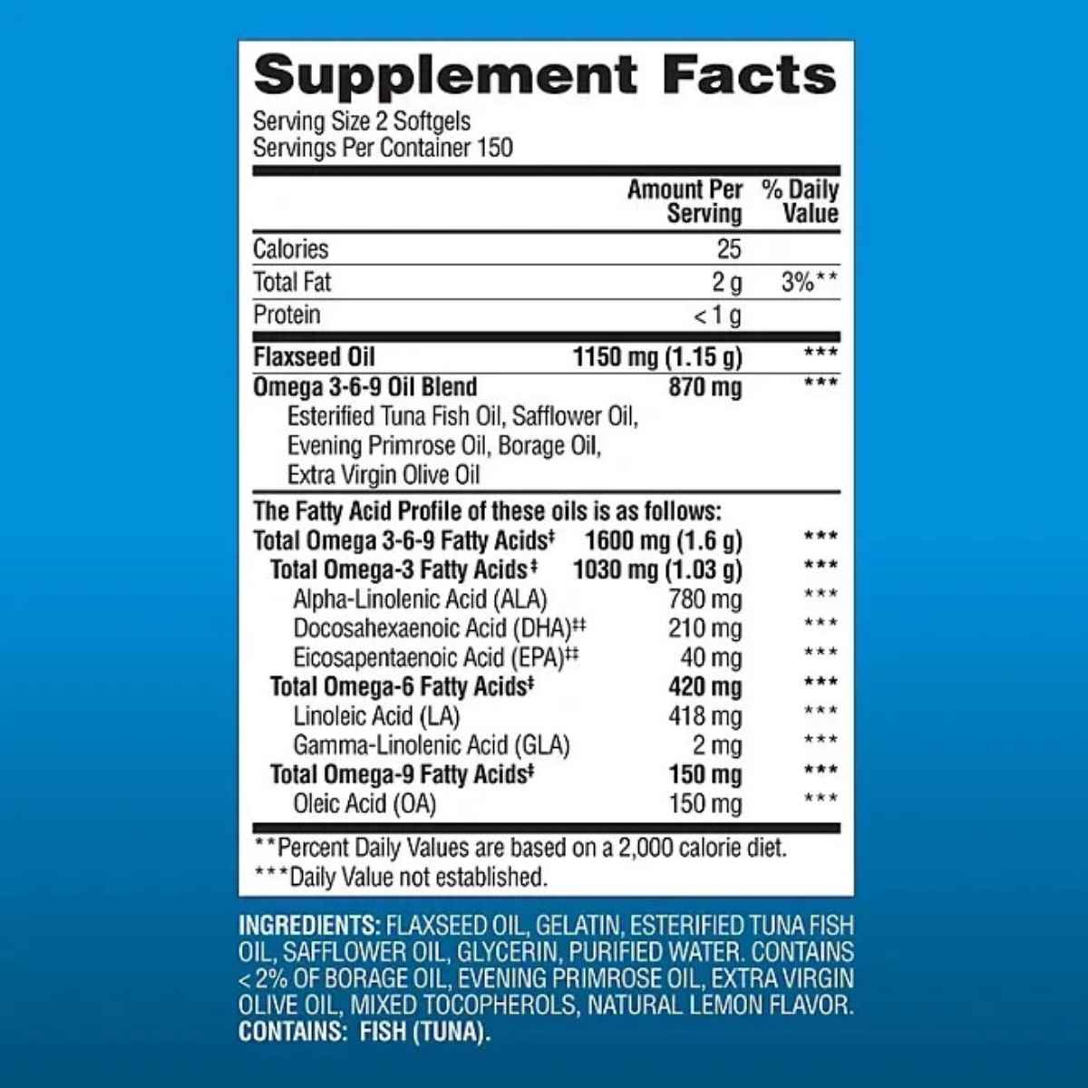Members Mark Omega 3-6-9 - 300 Cápsulas Blandas - Haz Tu Pedido