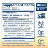 Renew Life Ultimate Flora Cuidado Femenino Digestivo 25 Mil Millones CFU - 90 Cápsulas Vegetarianas - Tabla Nutricional - Haz Tu Pedido