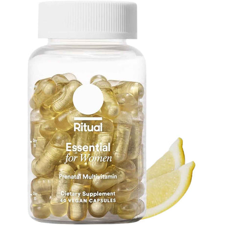 Ritual Vitaminas Prenatales - Sabor Esencia de Cítricos - 60 Cápsulas Veganas - Haz Tu Pedido