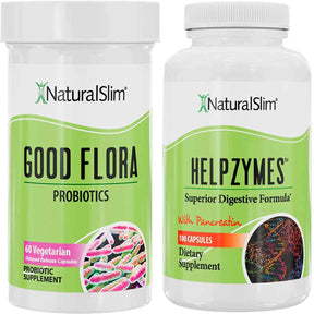  NaturalSlim Apoyo digestivo (Good Flora + Helpzymes) - Haz Tu Pedido
