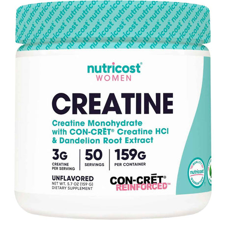 Nutricost Creatina para Mujer 3 g - Sabor Sin Sabor - 159 g - Haz Tu Pedido
