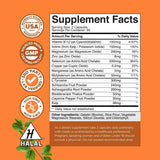 Natures Craft Thyroid Support Complex - 120 Cápsulas - Tabla Nutricional - Haz Tu Pedido