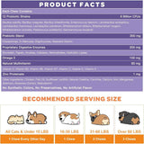 Nature Target Probiótico Completo con Omega 3 para Perros 6 Mil Millones CFU - Sabor Pollo - 120 Masticables - Tabla Nutricional - Haz Tu Pedido