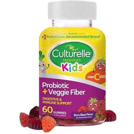 Culturelle Probiótico Diario Para Niños - Sabor Bayas - 60 Gomitas - Haz Tu Pedido